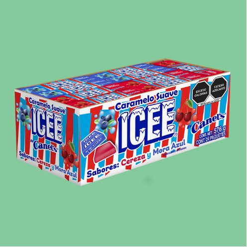 Caramelo Icee Cereza Y Mora Azul