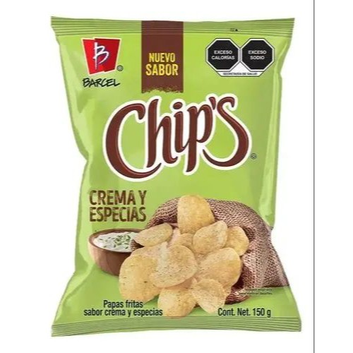 Chips Crema Y Especias 52 G