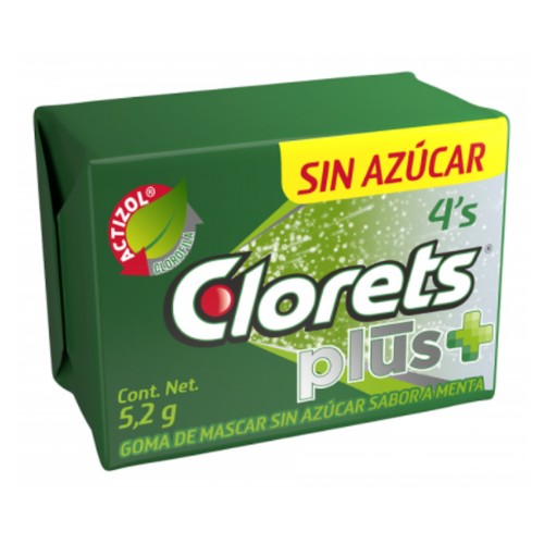 Clorets Plus 4`s Menta