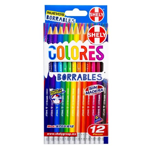 Colores Borrables Shely 12 Piezas