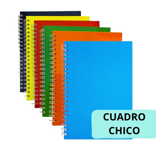 Cuaderno 200 Hojas Pasta Gruesa Cuadro Chico