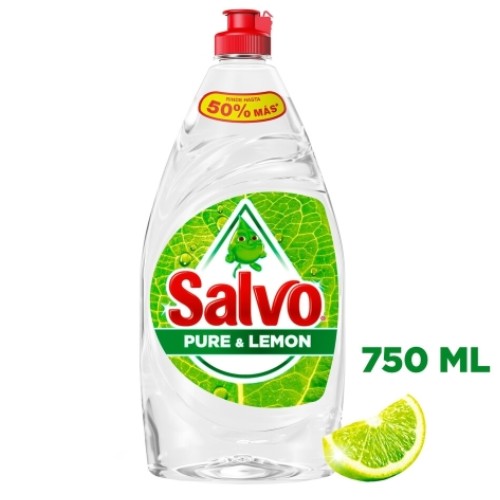 Detergente Lavatrastes Pure Salvo 750 Ml