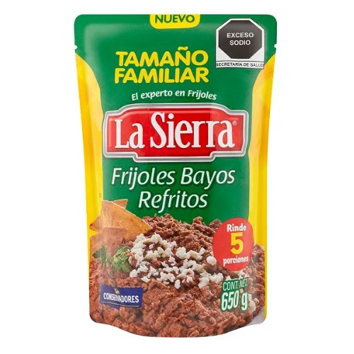 Frijoles Bayos Refritos 650 G