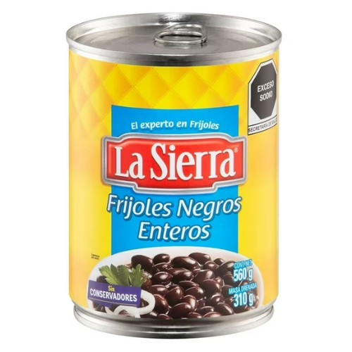 Frijoles Negros La Sierra Enteros 560 G