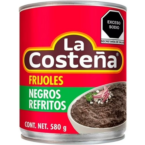 Frijoles Negros Refritos 580 G La Costeña