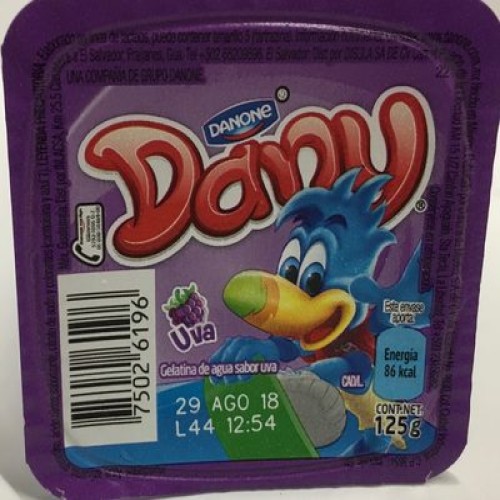 Gelatina De Agua Dany Sabor Uva