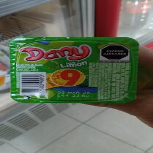 Gelatina De Agua Sabor Limón