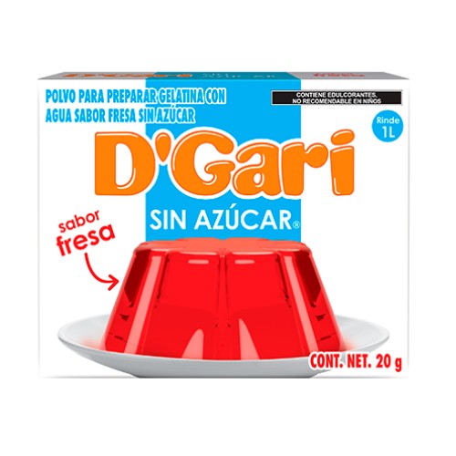 Gelatina D Gari Sin Azucar Fresa