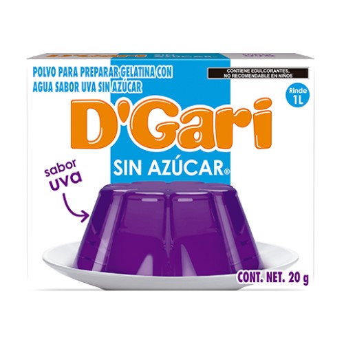 Gelatina D Gari Sin Azucar Uva