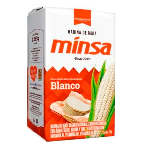 Harina De Maiz Minsa Para Tortillas 1kg