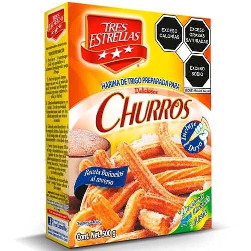 Harina Para Churros 500g Tres Estrellas