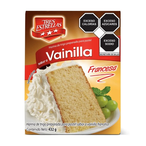 Harina Para Pastel Sabor Vainilla Francesa 432g