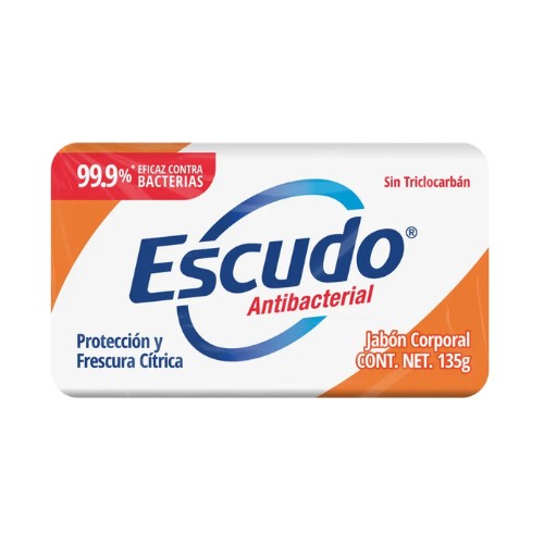 Jabón Escudo Barra Frescura Cítrica 135 G
