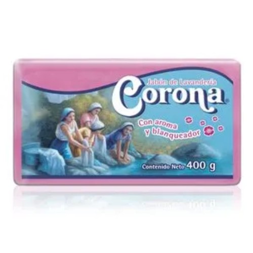 Jabón Lavandería Corona Rosa 400 G