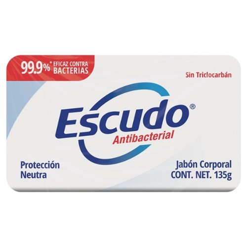 Jabon Escudo Antibacterial Protección Neutra 135 G