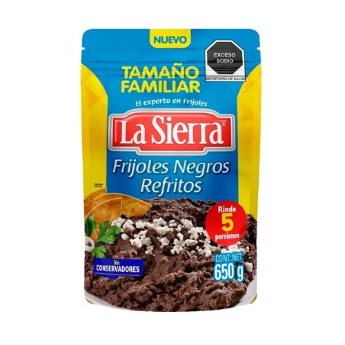 La Sierra Frijoles Negros Refritos Tamaño Familiar