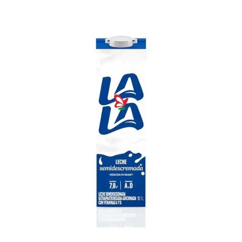 Leche Lala Semidescremada 1l