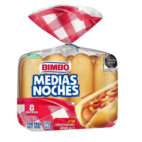 Medias Noches Bimbo 8 Piezas