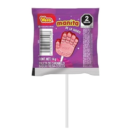 Paleta Manita De La Suerte 14 G
