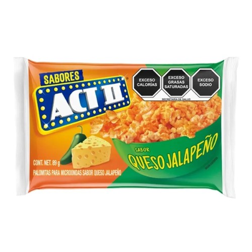Palomitas Act Ii Queso Jalapeño 89 G