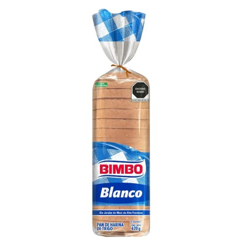 Pan Blanco Bimbo  Grande 620 G