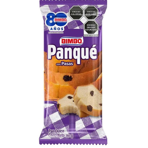 Panqué Con Pasas 280 G