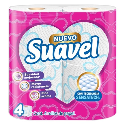 Papel Higiénico Suavel 4 Rollos