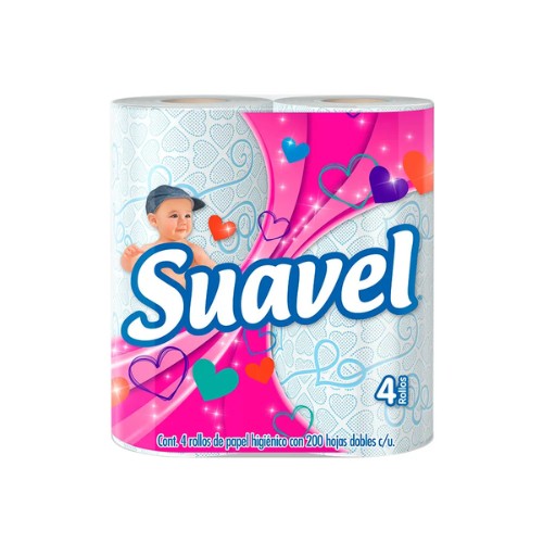 Papel Higienico Suavel 4 Rollos De 325 Hojas