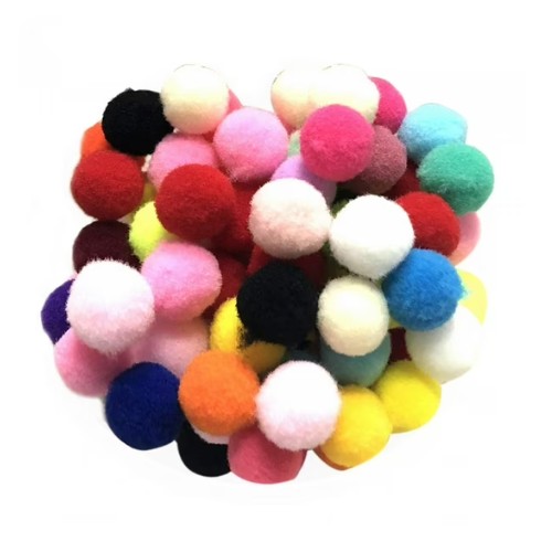 Pompones De Colores Grande Pieza