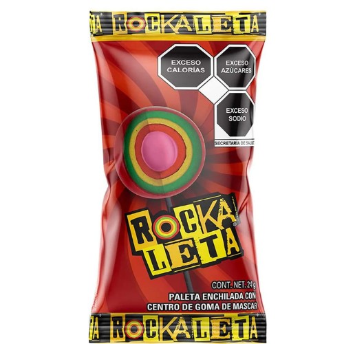 Rockaleta 24 G Paleta Enchilada Centro De Goma