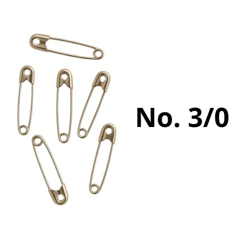 Seguros De Metal No. 3/0 Paquete