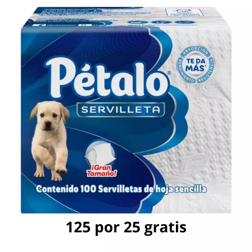 Servilleta Pétalo 125piezas