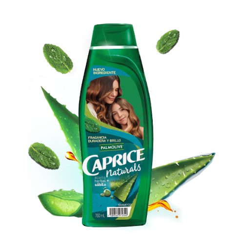 Shampoo Caprice Aceite Herbal Más Sabila 760 Ml