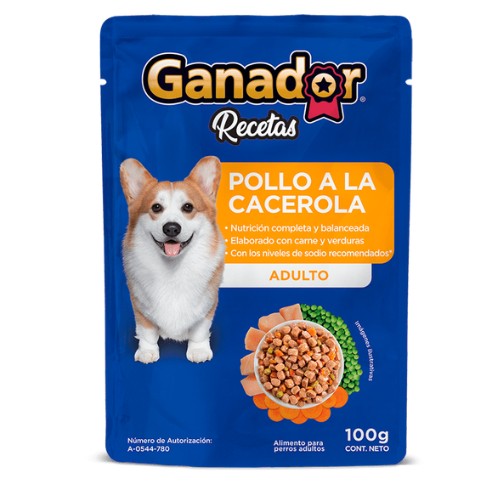 Sobre Ganador Pollo A La Cacerola 100 G