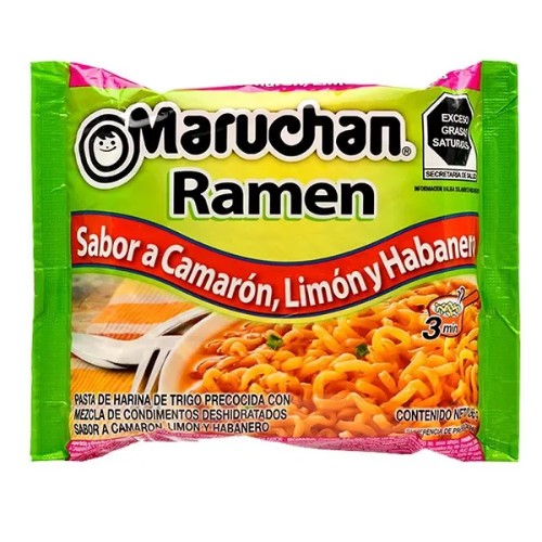 Sopa Maruchan Ramen Camarón Limón Habanero 85 G