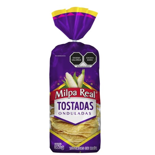 Tostada Milpa Real Onduladas Con 30 Piezas