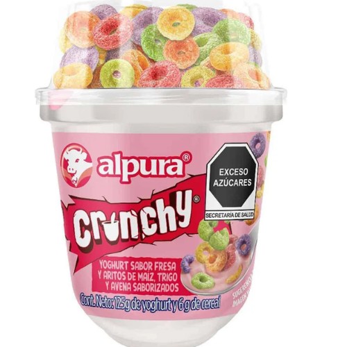 Yogurt Con Cereal Alpura Fresa 125g Aritos